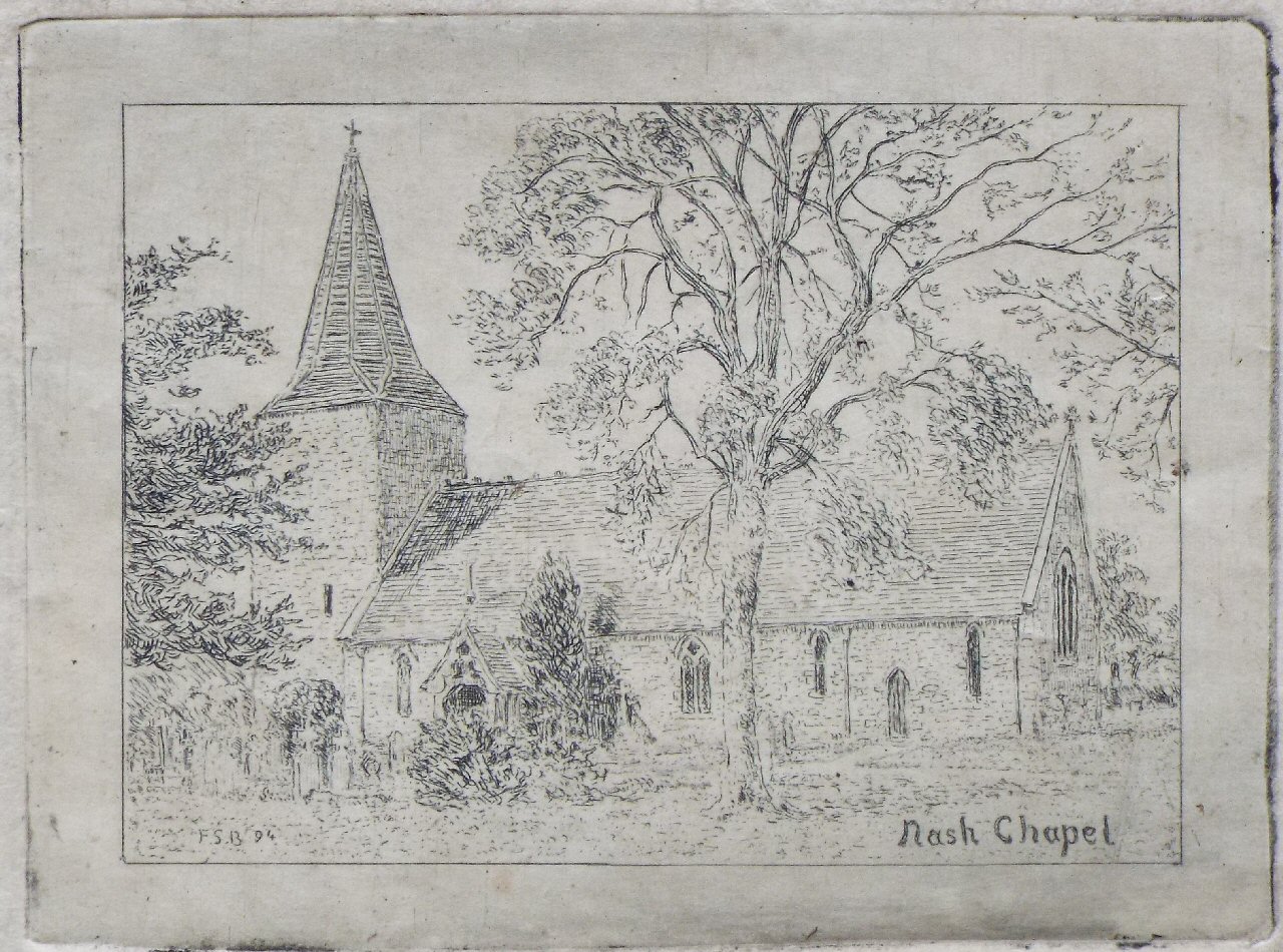 Etching - Nash Chapel - Bayley